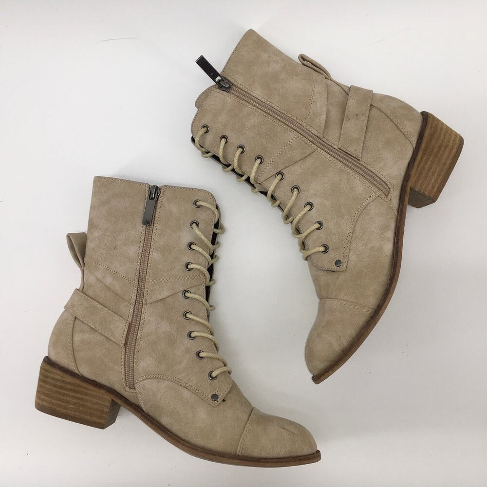 Corky's Hey Girl Faux Leather Ankle Booties Boot Womens 7 Witchcore Grunge Boho - Picture 7 of 9